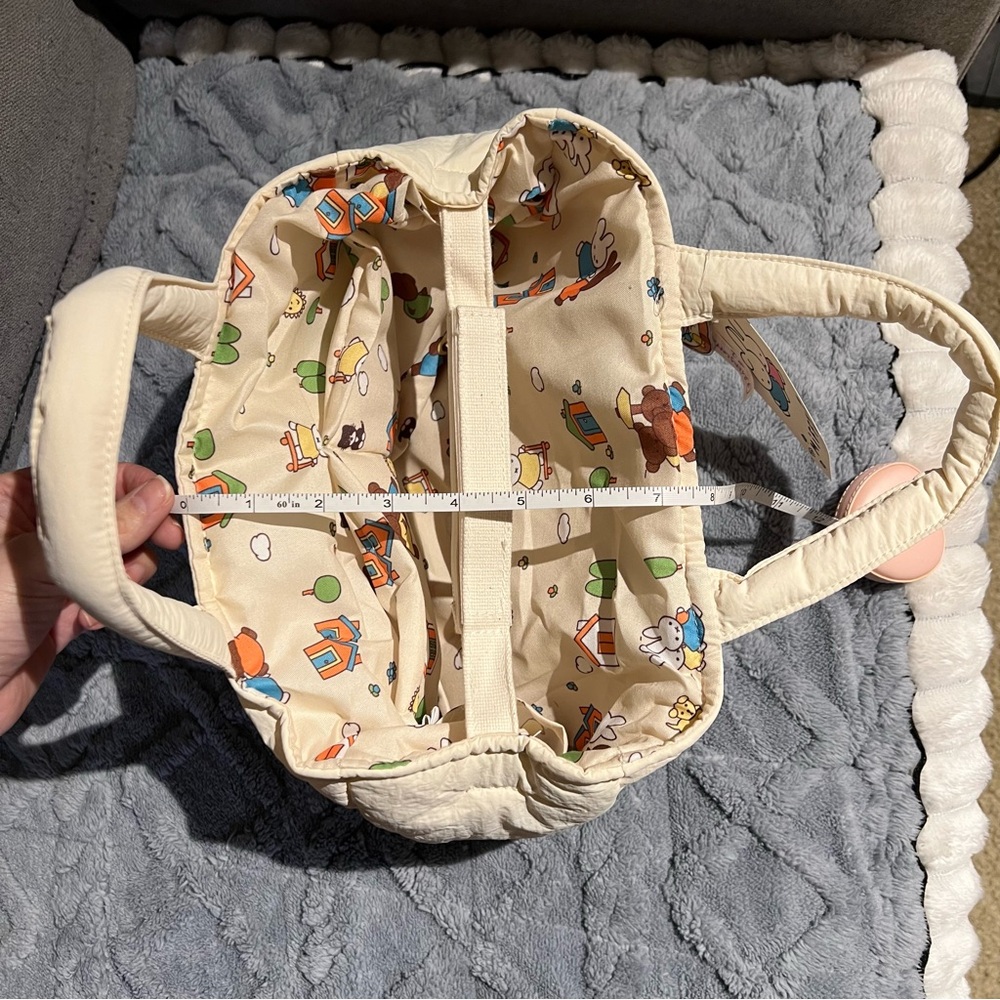 NWT Rare Authentic Miffy Puffy Cream tote Handbag - Picture 11 of 12